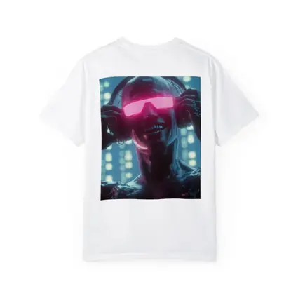 Cyberpunk Robot DJ Neon Pink Visor