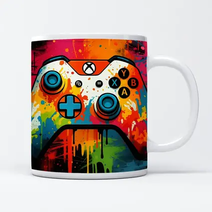 Xbox Controller Graffiti Colorful Paint Splatter Art