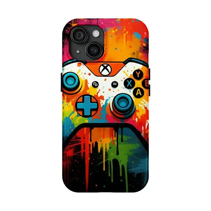 Xbox Controller Graffiti Colorful Paint Splatter Art