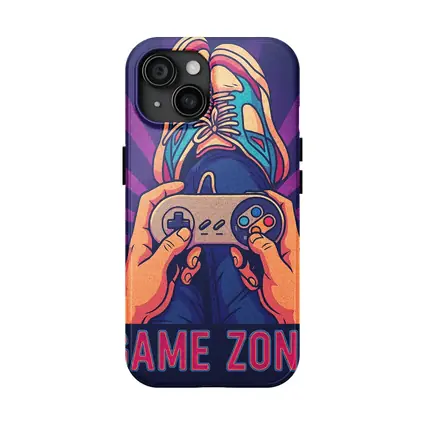 Game Zone Retro Gaming Controller Purple Background
