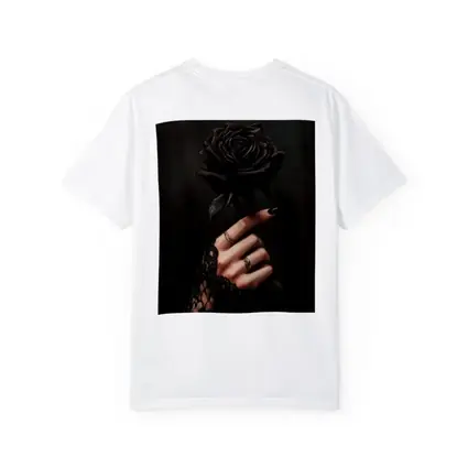 Black Rose Hand Dark Gothic Floral Art