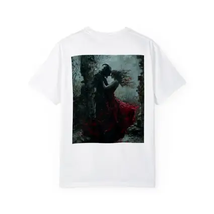 Dark Romance Demon Woman Red Dress Moonlight