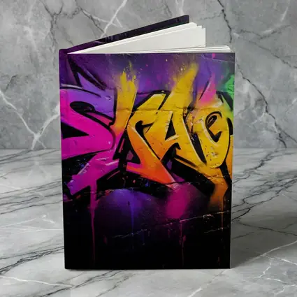 Colorful Graffiti Art Dark Brick Wall