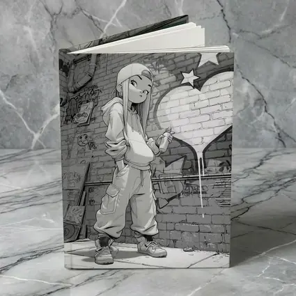Anime Girl Graffiti Artist Urban Street Wall