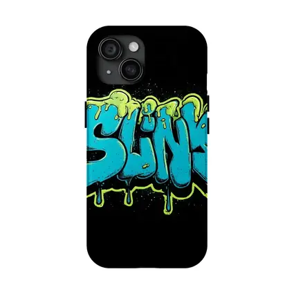 Slink Graffiti Slime Typography Black Background
