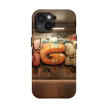Bold Graffiti Mural Underground Subway Room