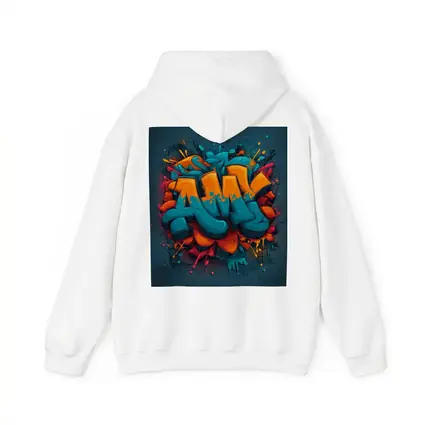 Bold Graffiti Art Teal Orange Urban Style