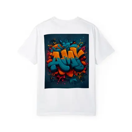 Bold Graffiti Art Teal Orange Urban Style
