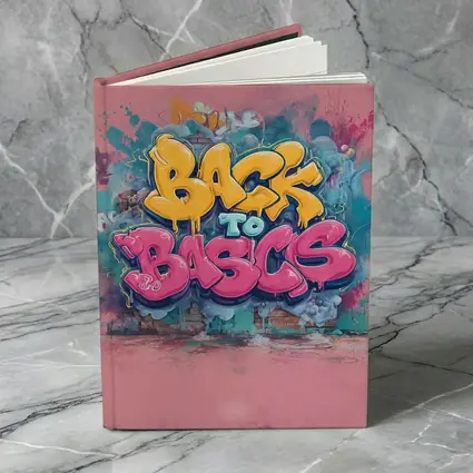 Back To Basics Graffiti Art Pink Background