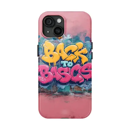 Back To Basics Graffiti Art Pink Background