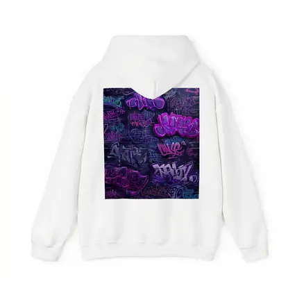 Purple Graffiti Art Dark Urban Brick Wall