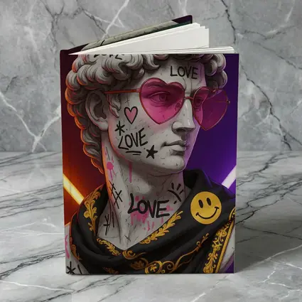 David Bust Graffiti Love Neon Pop Art