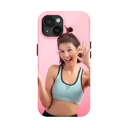 Fit Woman Holding Salad Bowl Pink Background