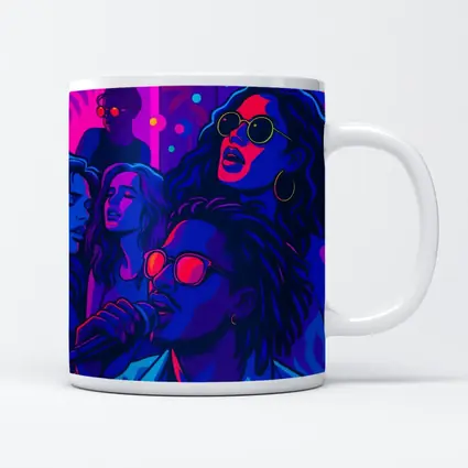 Neon Music Party Night Pop Art