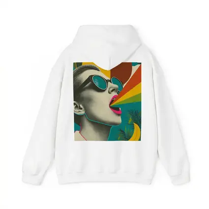 Retro Pop Art Woman Sunglasses Rainbow