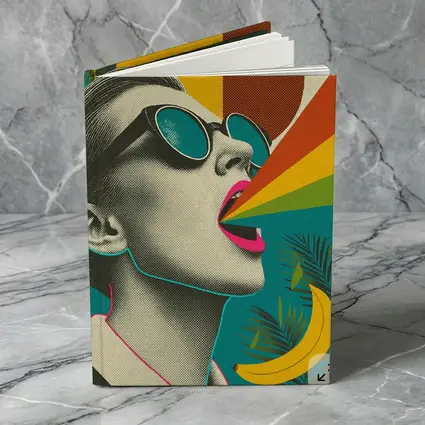 Retro Pop Art Woman Sunglasses Rainbow