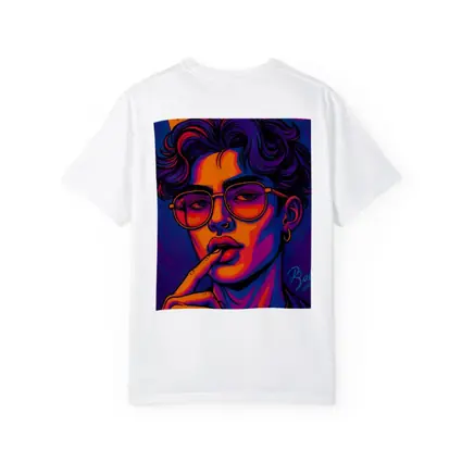 Retro Pop Art Young Man With Glasses