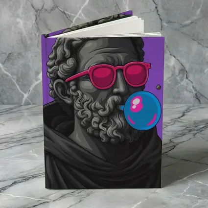 Greek Statue Sunglasses Bubble Gum Purple Background