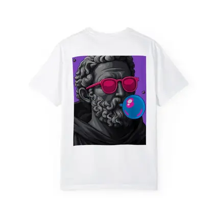 Greek Statue Sunglasses Bubble Gum Purple Background