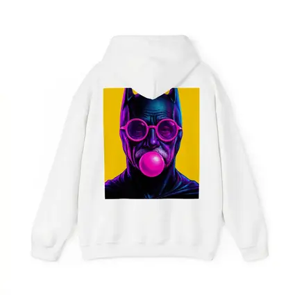 Batman Old Man Blowing Bubble Gum Yellow