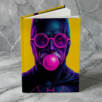 Batman Old Man Blowing Bubble Gum Yellow