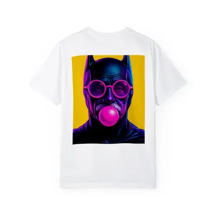 Batman Old Man Blowing Bubble Gum Yellow