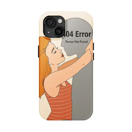 404 Error Person Not Found Couple Illustration