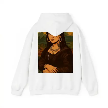 Mona Lisa Urban Streetwear Gold Jewelry Illustration