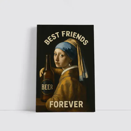 Girl With Pearl Earring Beer Best Friends