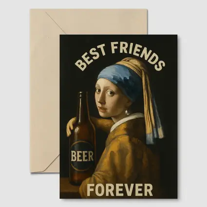 Girl With Pearl Earring Beer Best Friends