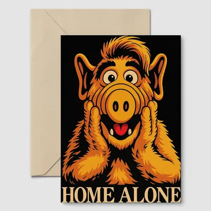 ALF Home Alone Funny Retro Black Art