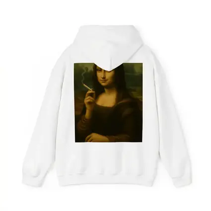 Mona Lisa Smoking Joint Classic Art