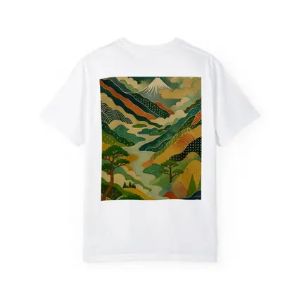 Japanese Woodblock Art Mount Fuji River Landscape