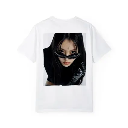Asian Woman Black Sunglasses Leather Gloves Portrait