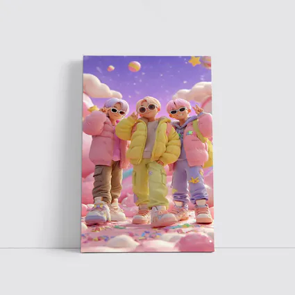 Pastel K-Pop Boys Candy Fantasy World