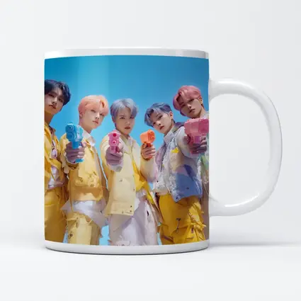 K-Pop Group Yellow Outfits Blue Sky