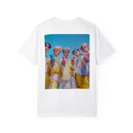 K-Pop Group Yellow Outfits Blue Sky