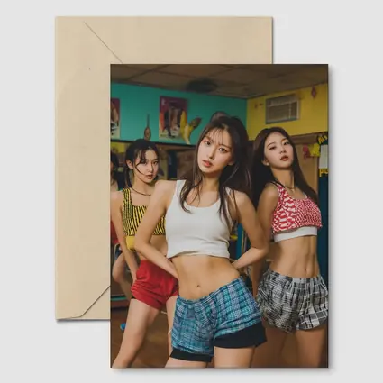 K-Pop Girls Dancing in Colorful Studio