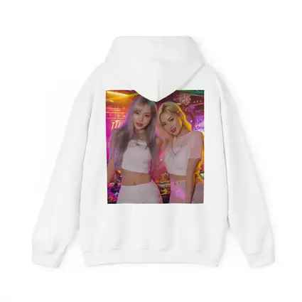 Two K-Pop Girls Neon Club Night