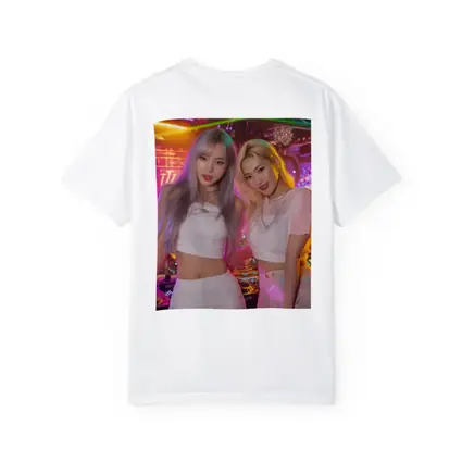 Two K-Pop Girls Neon Club Night