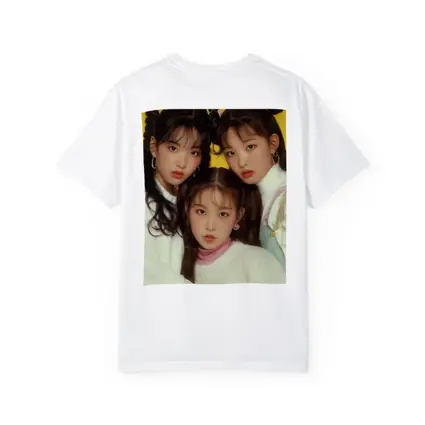 K Pop Girl Group Yellow Background Portrait