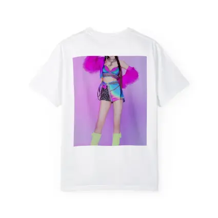 K-Pop Girl Colorful Fashion Purple Background