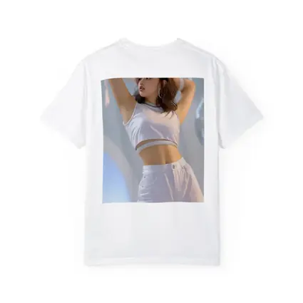 K-Pop Girl White Outfit Dance Pose