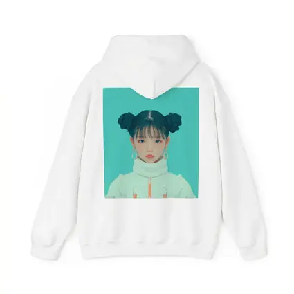K-Pop Girl Space Jacket Teal Background