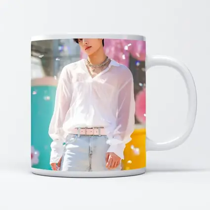 K-Pop Young Man Colorful Pastel Background