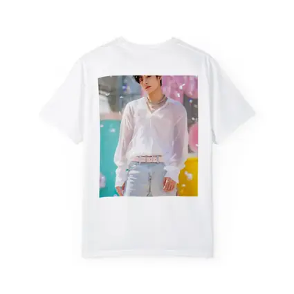 K-Pop Young Man Colorful Pastel Background