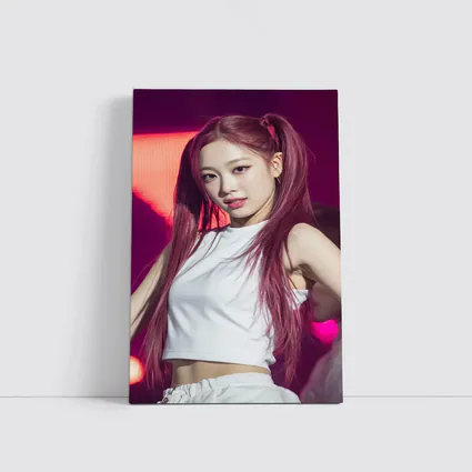 K-Pop Girl Pink Hair Stage Performance