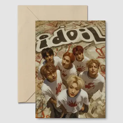 K-pop Idol Group Graffiti Wall Concept
