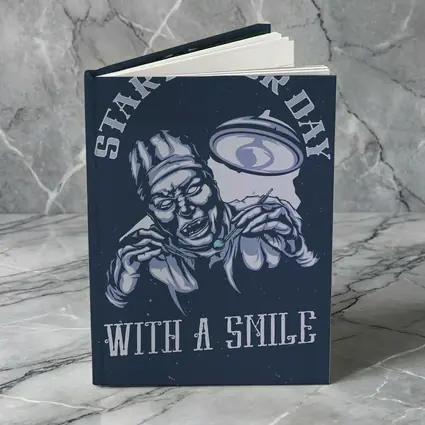 Start Your Day With A Smile Dark Illustration