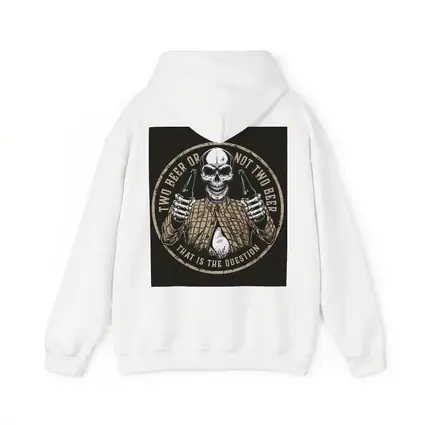 Skull Holding Beer Bottles Circular Badge